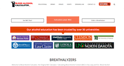 Desktop Screenshot of bloodalcoholcalculator.org